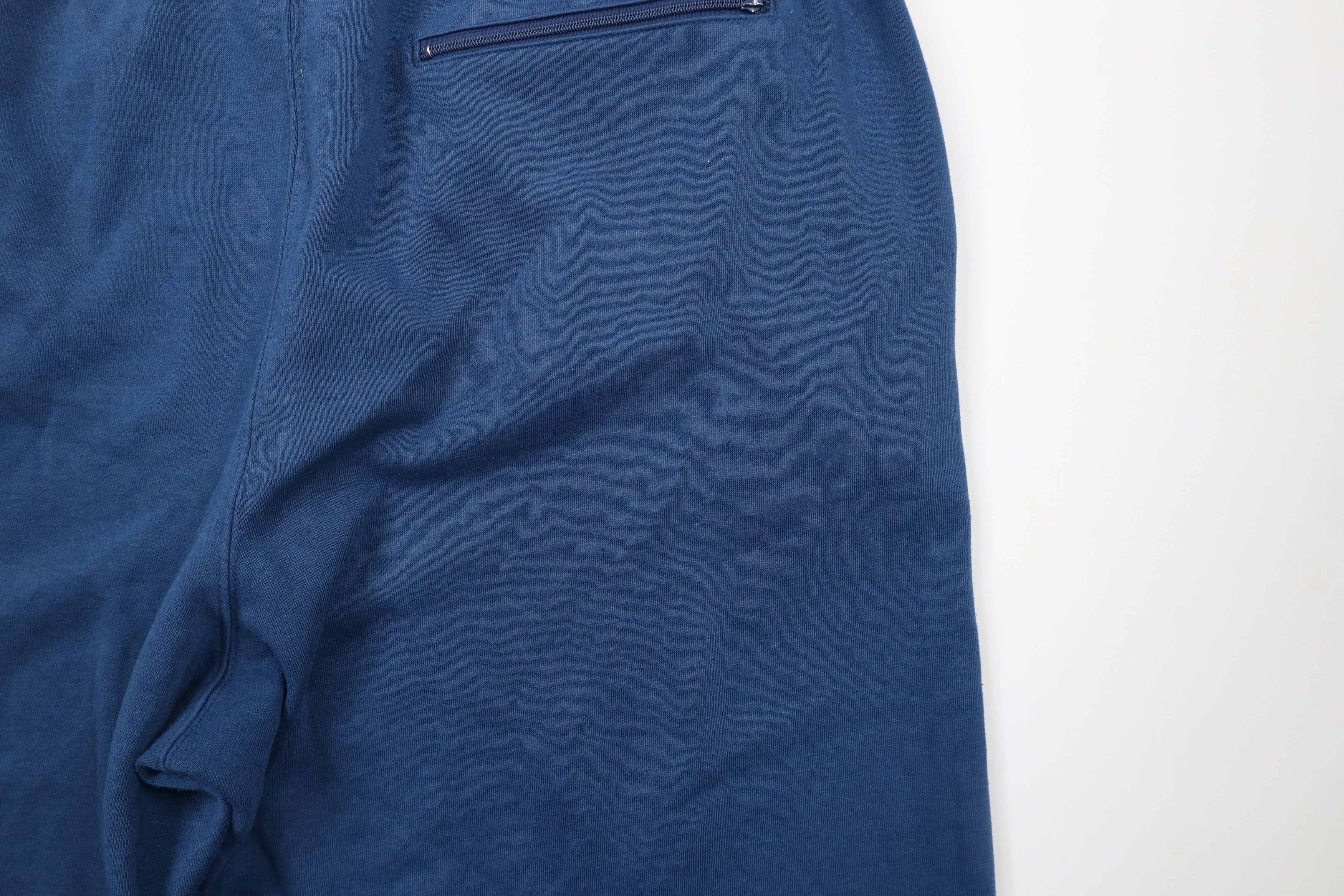 Vintage Vintage 90s Streetwear Blank Cuffed Sweatpants Joggers Blue Size US 36 / EU 52 - 12 Thumbnail