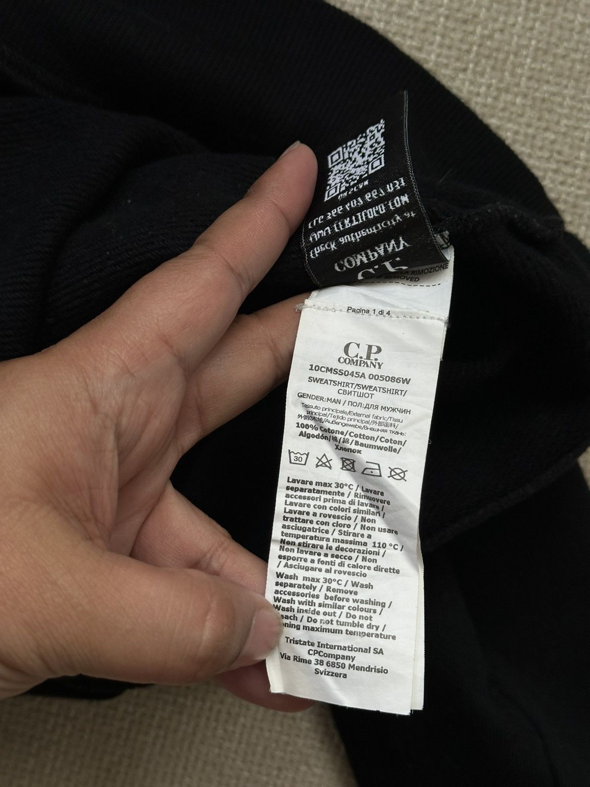 C.P. Company × Stone Island C.P. Company sweatshirt black Size US L / EU 52-54 / 3 - 10 Thumbnail