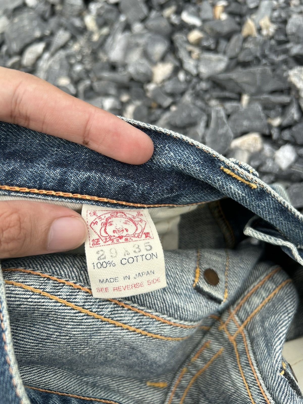 Japanese Brand × Kapital × Vintage Evisu Selvedge Distressed Japanese Denim Jeans Size US 29 - 10 Thumbnail