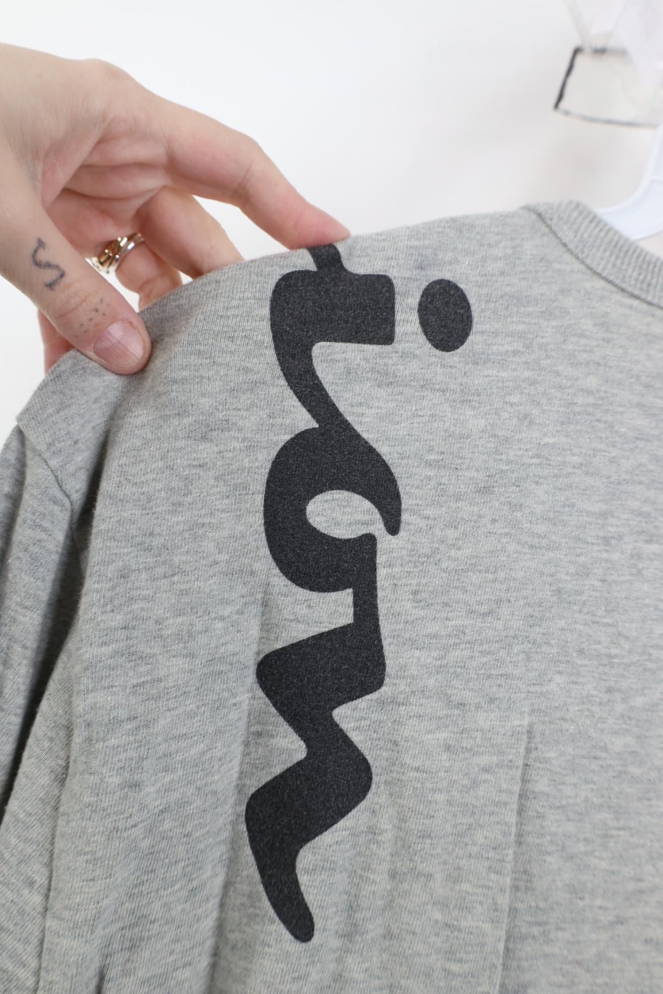 Champion Y2K Champion Jumbo Print Long Sleeve T-Shirt Heather Gray Size US L / EU 52-54 / 3 - 9 Thumbnail