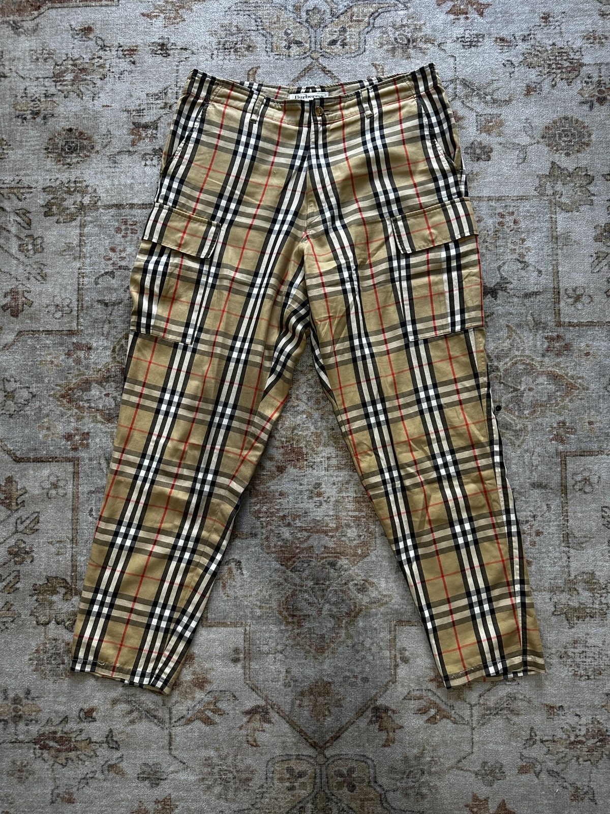 Burberry Vintage Burberry Novecheck Cargo Pant Size US 36 / EU 52 - 1 Thumbnail