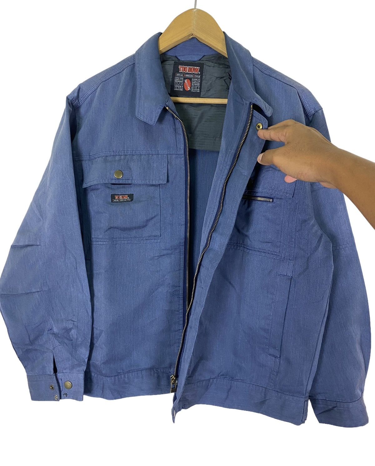 Japanese Brand Japanese Brand Too Now Zip Up Workwear Jacket Size US L / EU 52-54 / 3 - 8 Thumbnail