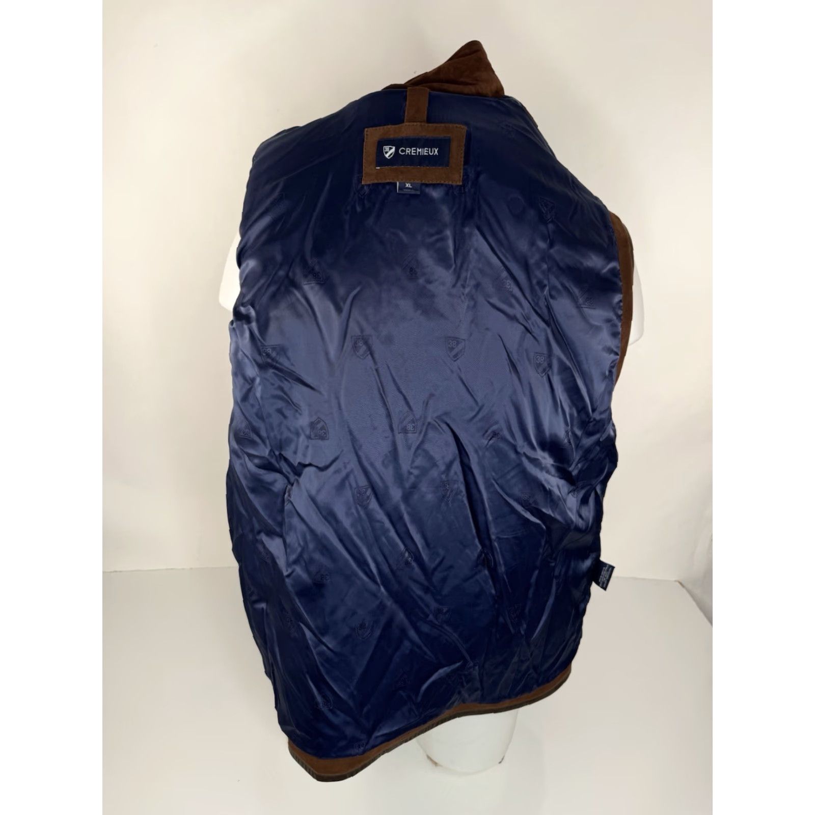 Cremieux Cremieux New w Zip Tag Leather & Suede Ranch Bomber XL Vest Jacket Brown Men Zip Fully Lined"} Size US XL / EU 56 / 4 - 5 Thumbnail