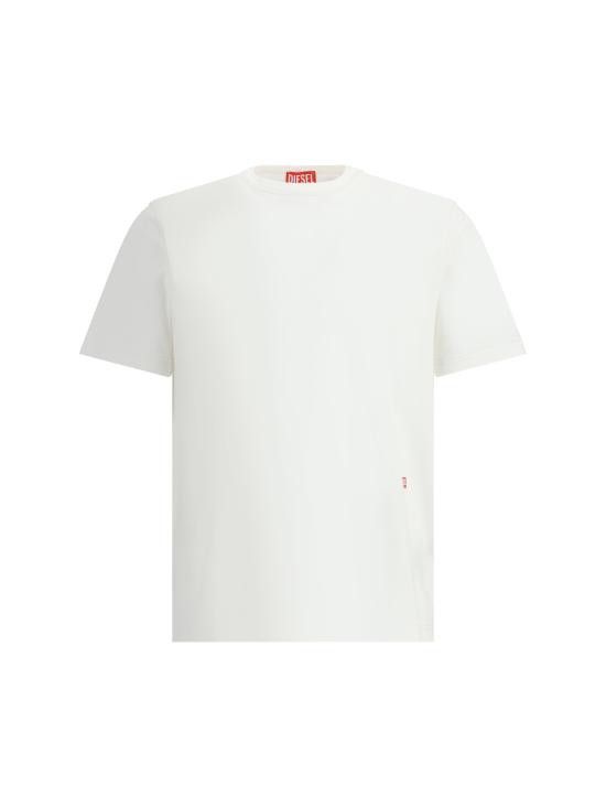 Tシャツ・カットソー DIESEL Men T Shirts A16672 0AIJU141 White Diesel T-shirt T-ADJUST-SLITS-R17 | Men's Clothing | Vitkac