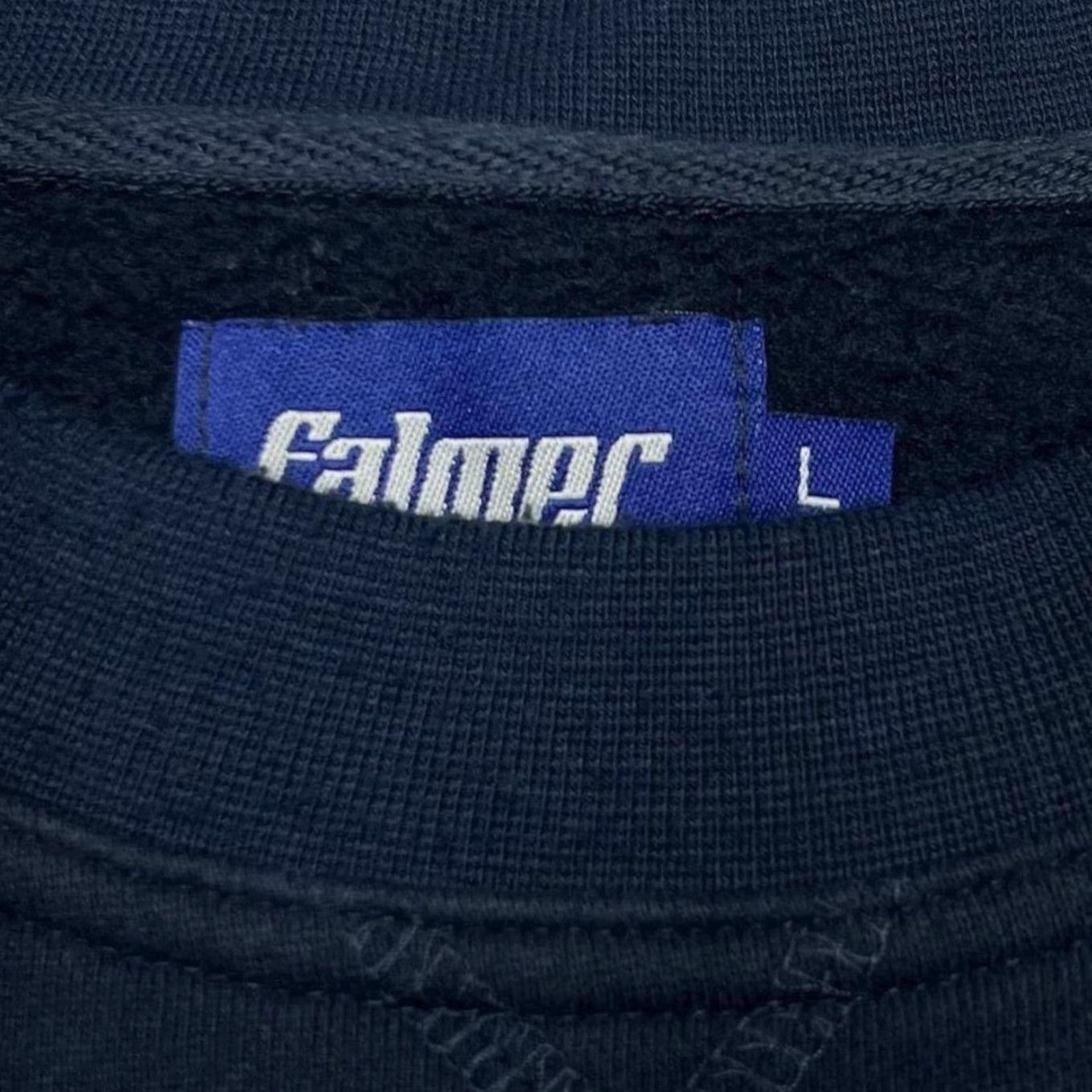 Vintage VINTAGE Falmer Embroidered Big Spellout Navy Blue Crewneck Sweatshirt Large XL Shirt Mens Costume 90s Size US L / EU 52-54 / 3 - 2 Thumbnail