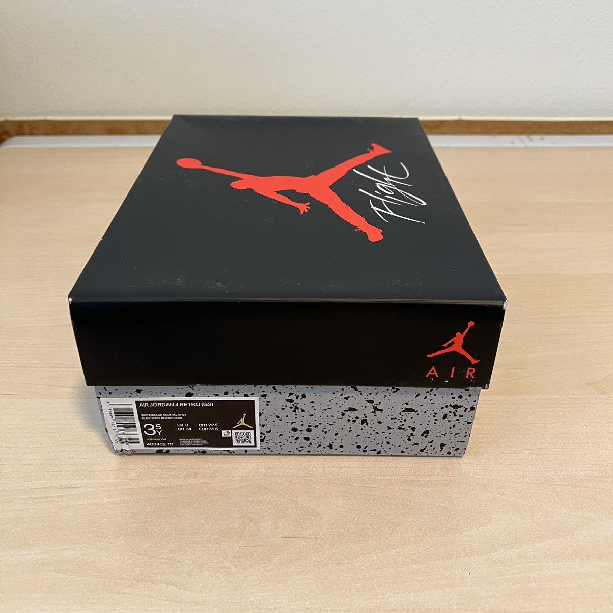Jordan Brand Jordan 4 Retro Military Black (GS) 3.5Y Size US 5 / EU 37 - 9 Thumbnail