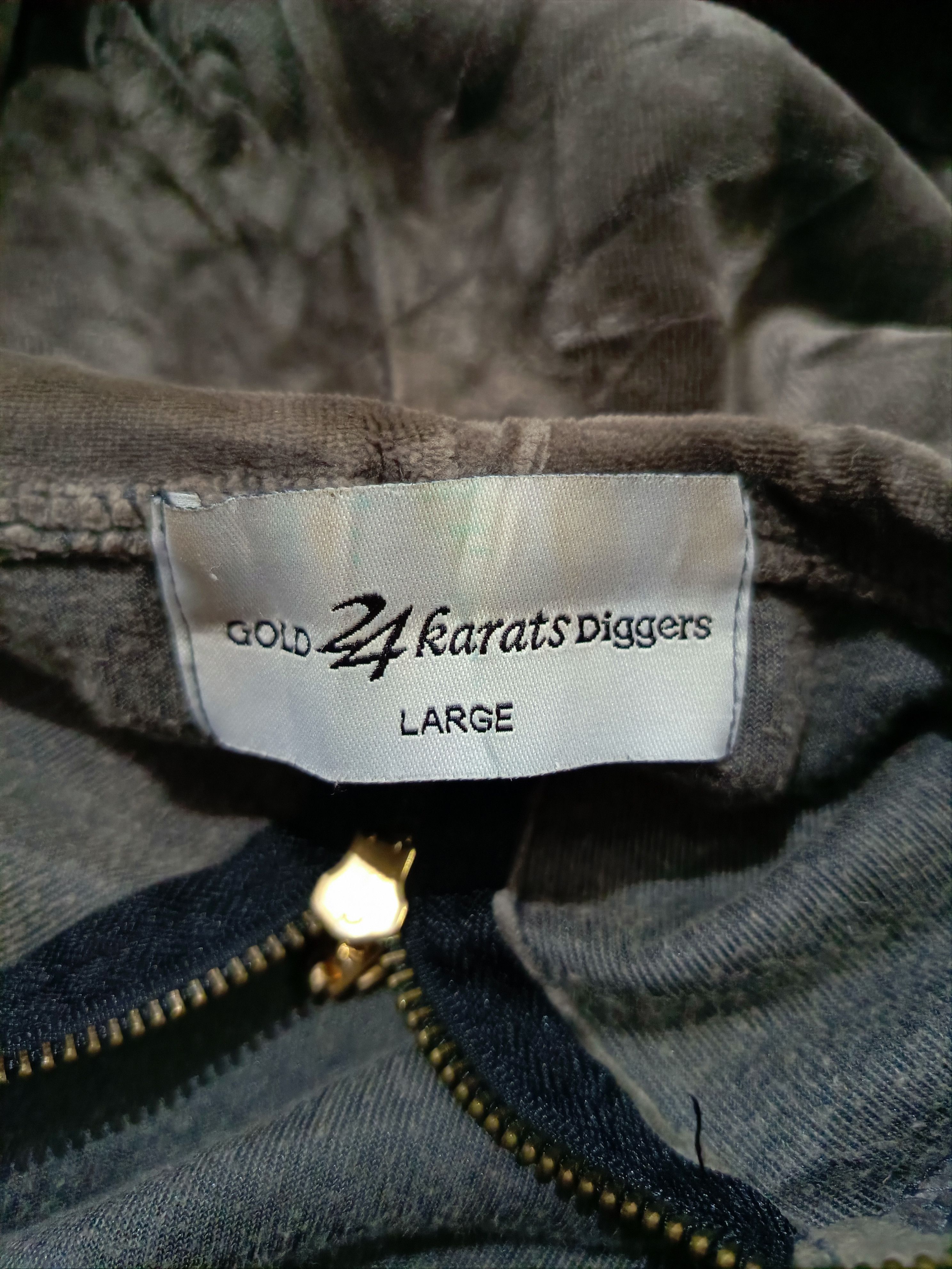 20471120 24Karats Full 2 Zip Velour Shark Hoodie Striped Size US L / EU 52-54 / 3 - 5 Thumbnail