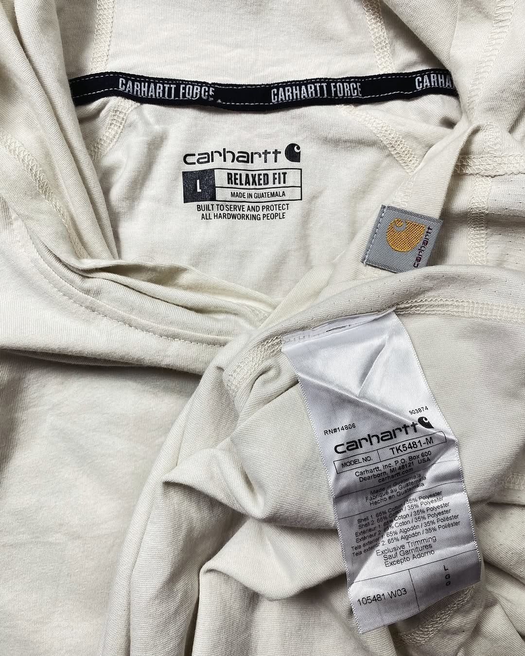 Carhartt Carhartt Force Relaxed Longsleeve Spellout Size US XXL / EU 58 / 5 - 6 Thumbnail