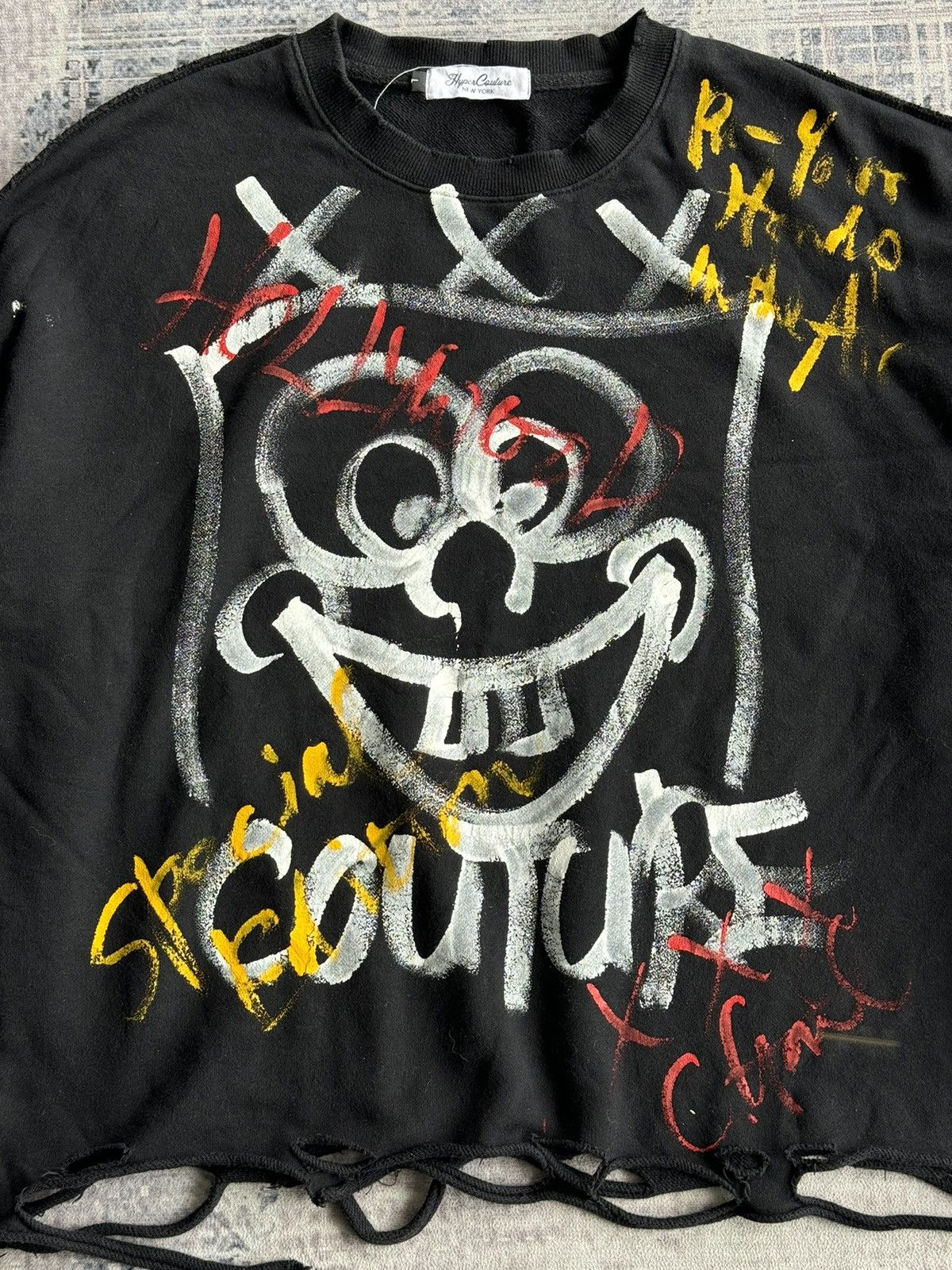 Japanese Brand Y2K Hyper Couture New York Punk Riot Poem Crewneck Size US L / EU 52-54 / 3 - 3 Thumbnail