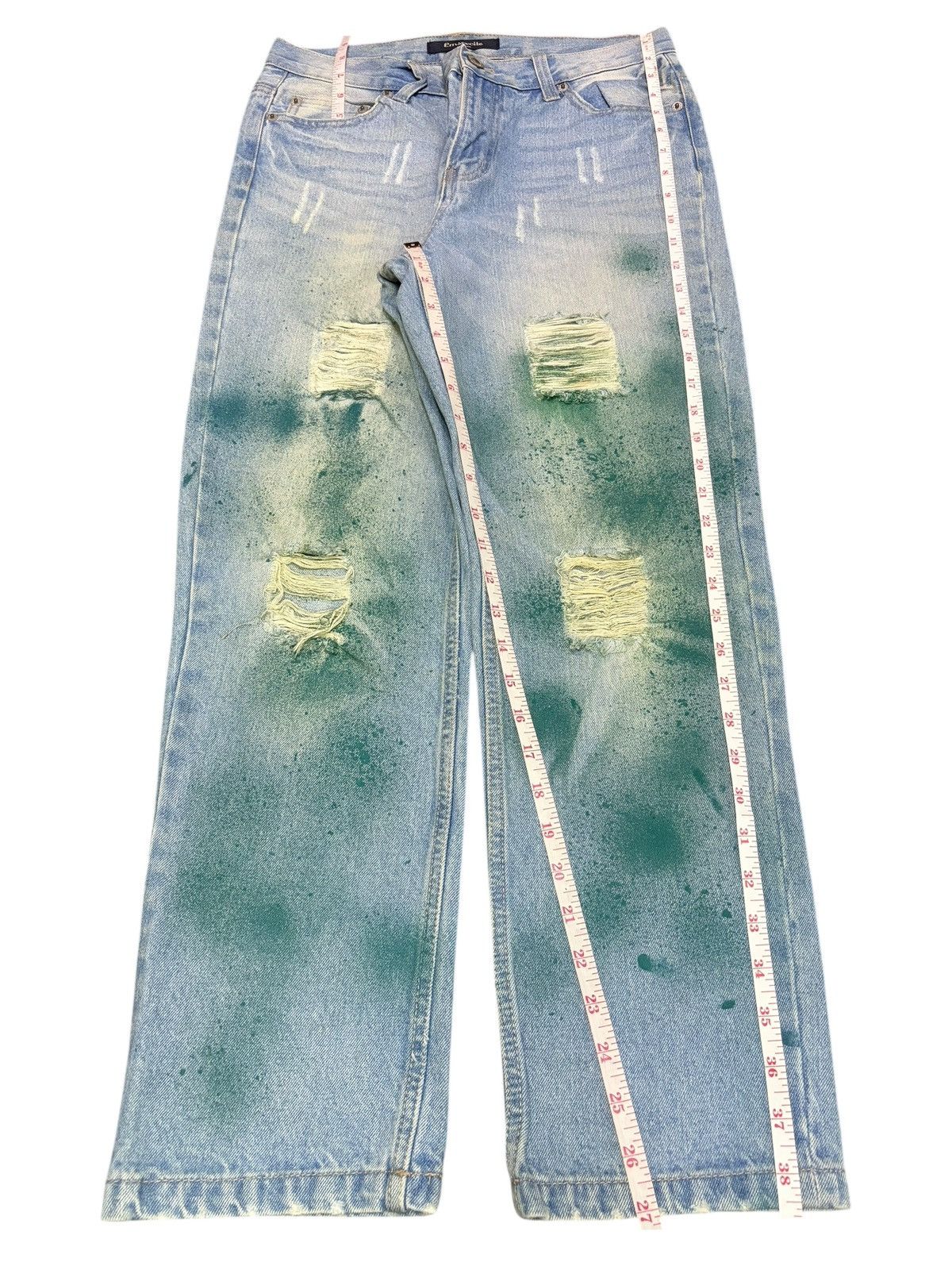 Dsquared2 Vintage Japanese Brand Painted Splattered Distress Jeans Size 30" / US 8 / IT 44 - 7 Thumbnail