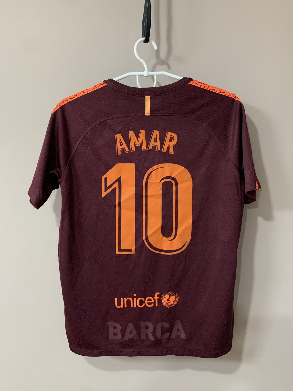 Nike Barcelona 2018 Third Football Shirt Nike Soccer Jersey #10 Size US XS / EU 42 / 0 - 2 Thumbnail