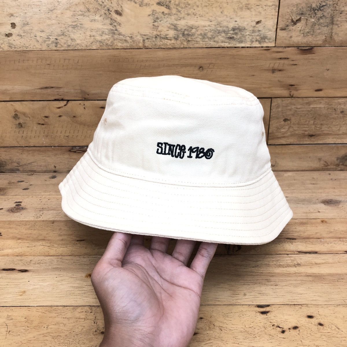 Stussy × Vintage Stussy Canvas Wide Brim Bucket Size ONE SIZE - 2 Thumbnail