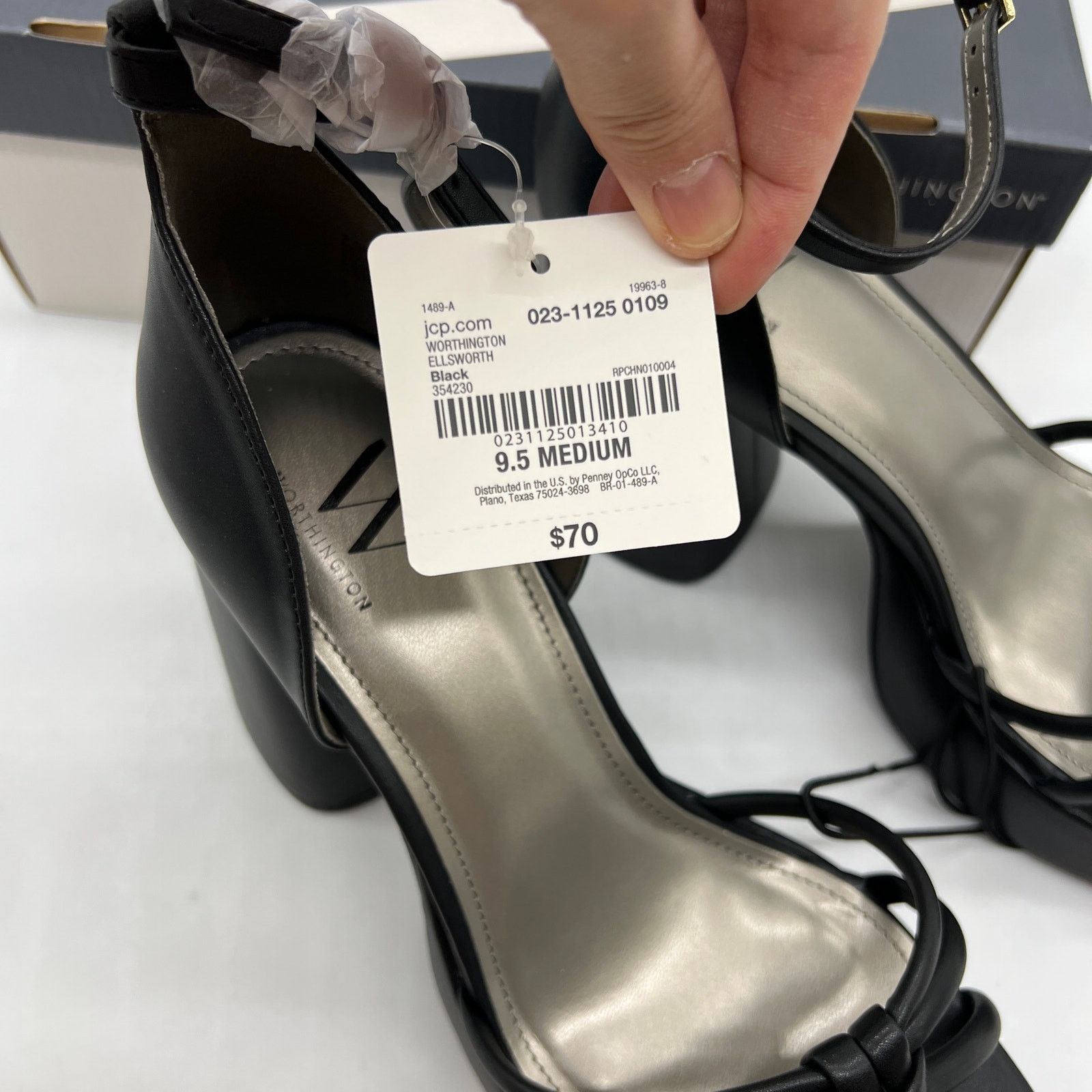 Other Worthington Womens Ellsworth Heeled Sandals Black Size 9.5M Size US 9.5 / IT 39.5 - 7 Thumbnail