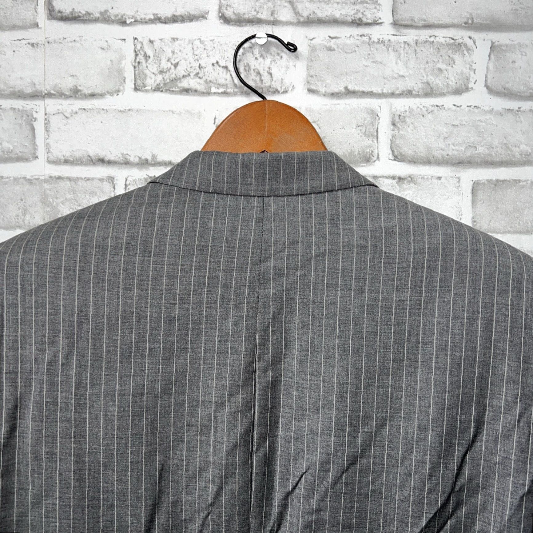 Ralph Lauren Lauren Ralph Lauren Gray Striped Wool Cashmere Blend Sport Coat Mens Size 44L Size US S / EU 44-46 / 1 - 4 Thumbnail