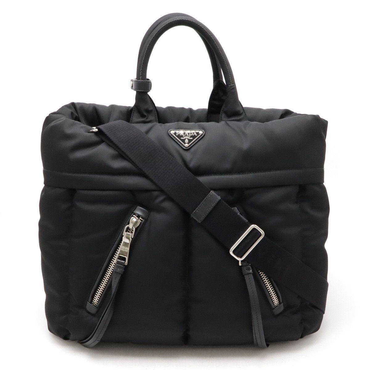 Prada Prada Prada Nylon/Leather Tessuto Bomber Tote Bag BN2617 Canvas Tote Bag BN2617 in Great Condition Size ONE SIZE - 1 Thumbnail