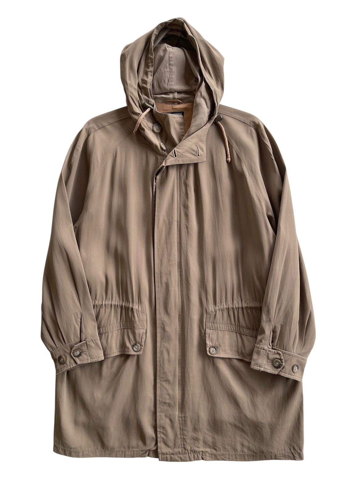 Giorgio Armani Giorgio Armani Rayon Parkas Hoodie Size US L / EU 52-54 / 3 - 1 Thumbnail