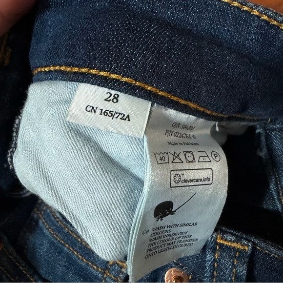 Other Monki Blue Denim Slim Fit Jeans Sz 28 Size 28" / US 6 / IT 42 - 6 Thumbnail