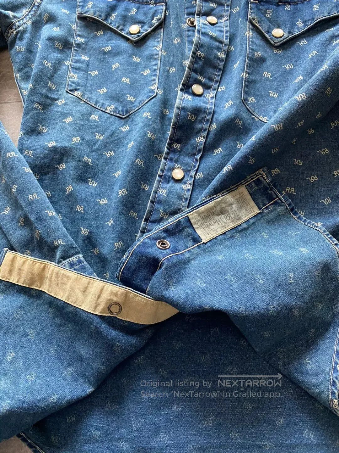 RRL Ralph Lauren RRL Blue Dye Long Sleeve Shirt. Size US XS / EU 42 / 0 - 5 Thumbnail