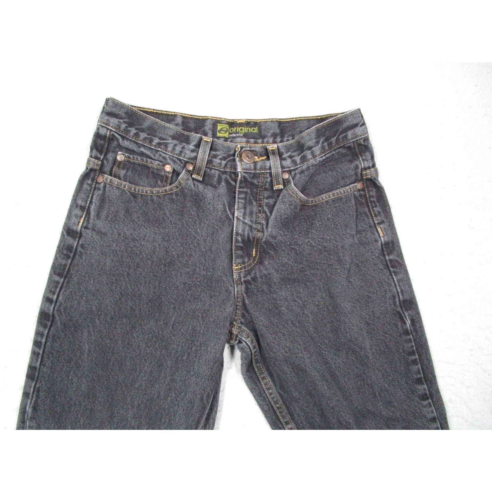 Anchor Blue VINTAGE Anchor Blue Black Original Straight Denim Jeans Mens 28x30 Regular Size US 28 / EU 44 - 2 Thumbnail