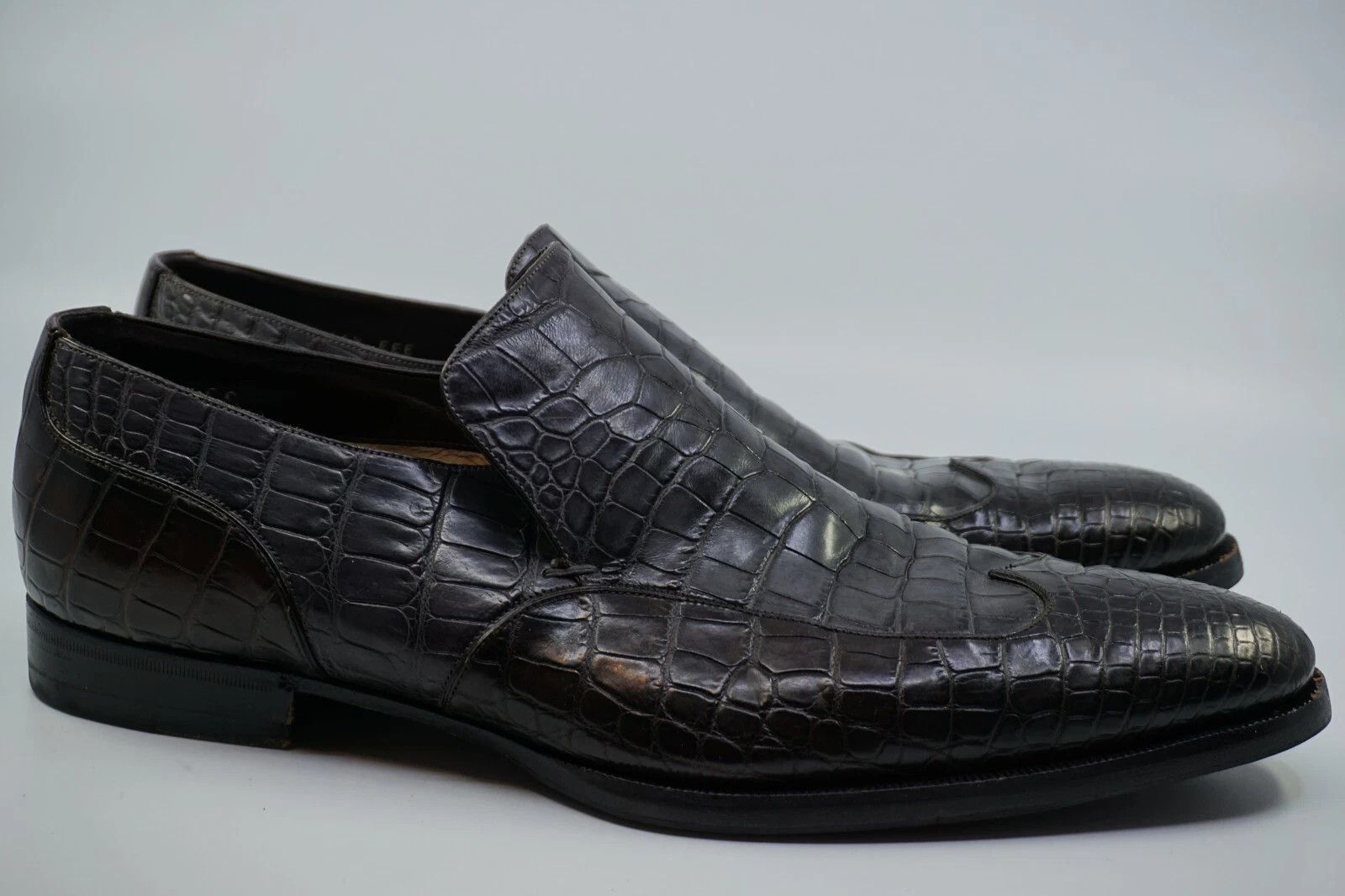 Gucci Gucci Loafers Crocodile Exotic UK 12.5 US 13.5 EU 46.5 Size US 13 / EU 46 - 3 Thumbnail