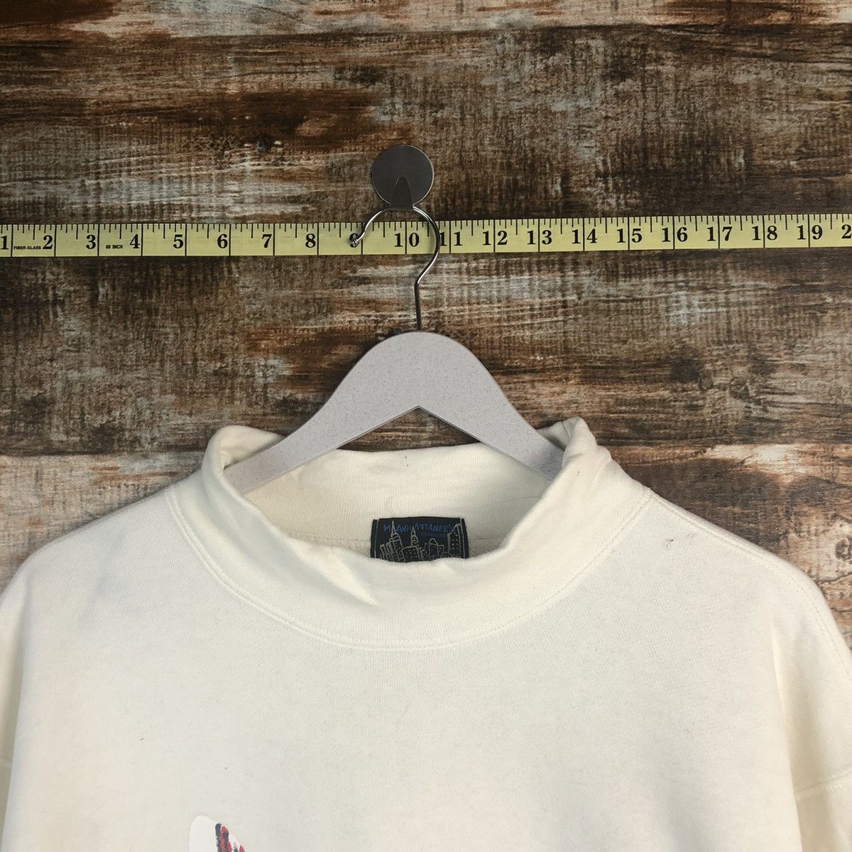 Vintage Mawnattaners NY vintage White Sweatshirt #A1289 Size US M / EU 48-50 / 2 - 4 Thumbnail