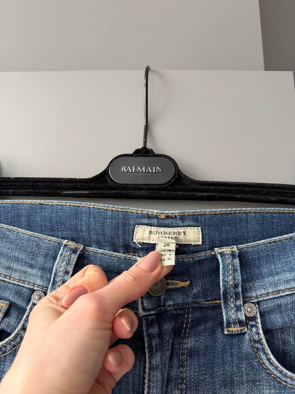 Burberry Vintage Burberry London Nova Check Jeans blue Pants Size 27" / US 4 / IT 40 - 3 Thumbnail