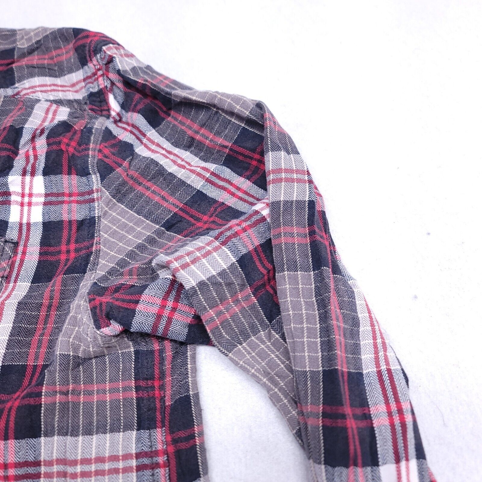 Mambo Mambo Tartan Flannel Casual Shirt Mens Size Small S Gray Red Size US S / EU 44-46 / 1 - 5 Thumbnail