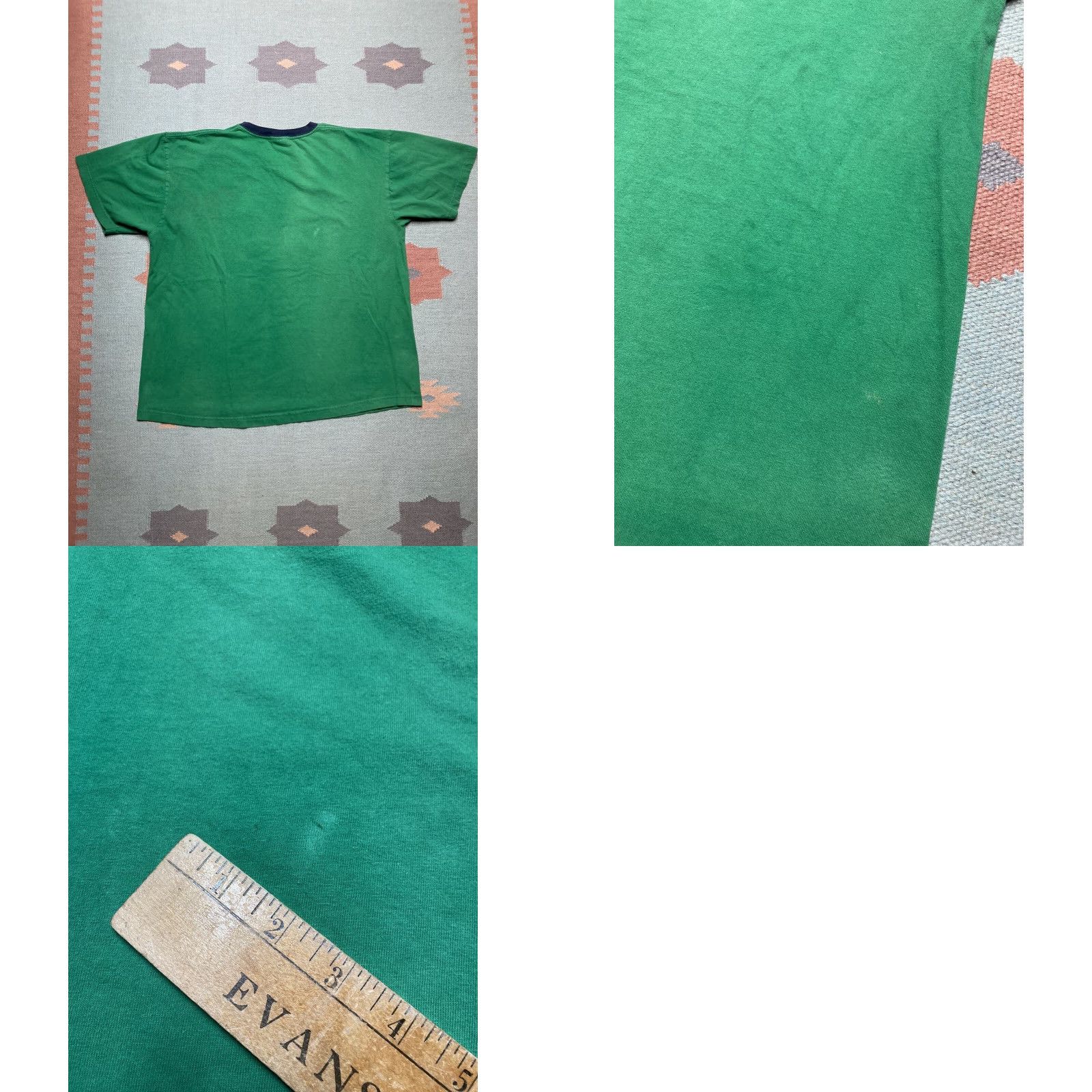 Tommy Hilfiger VINTAGE y2k ringer t shirt Tommy Hilfiger 100% cotton green Men’s XXL tshirt Tommy Jeans Shirt Mens Green 2XL Size US XXL / EU 58 / 5 - 8 Thumbnail