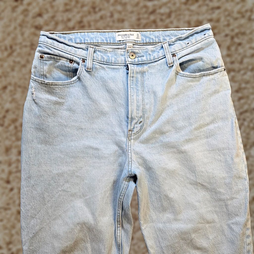 Abercrombie & Fitch Abercrombie & Fitch Jeans Womens Size 12 Short Blue 90s Straight High Rise Baggy Size 34" / US 12 / IT 48 - 1 Thumbnail