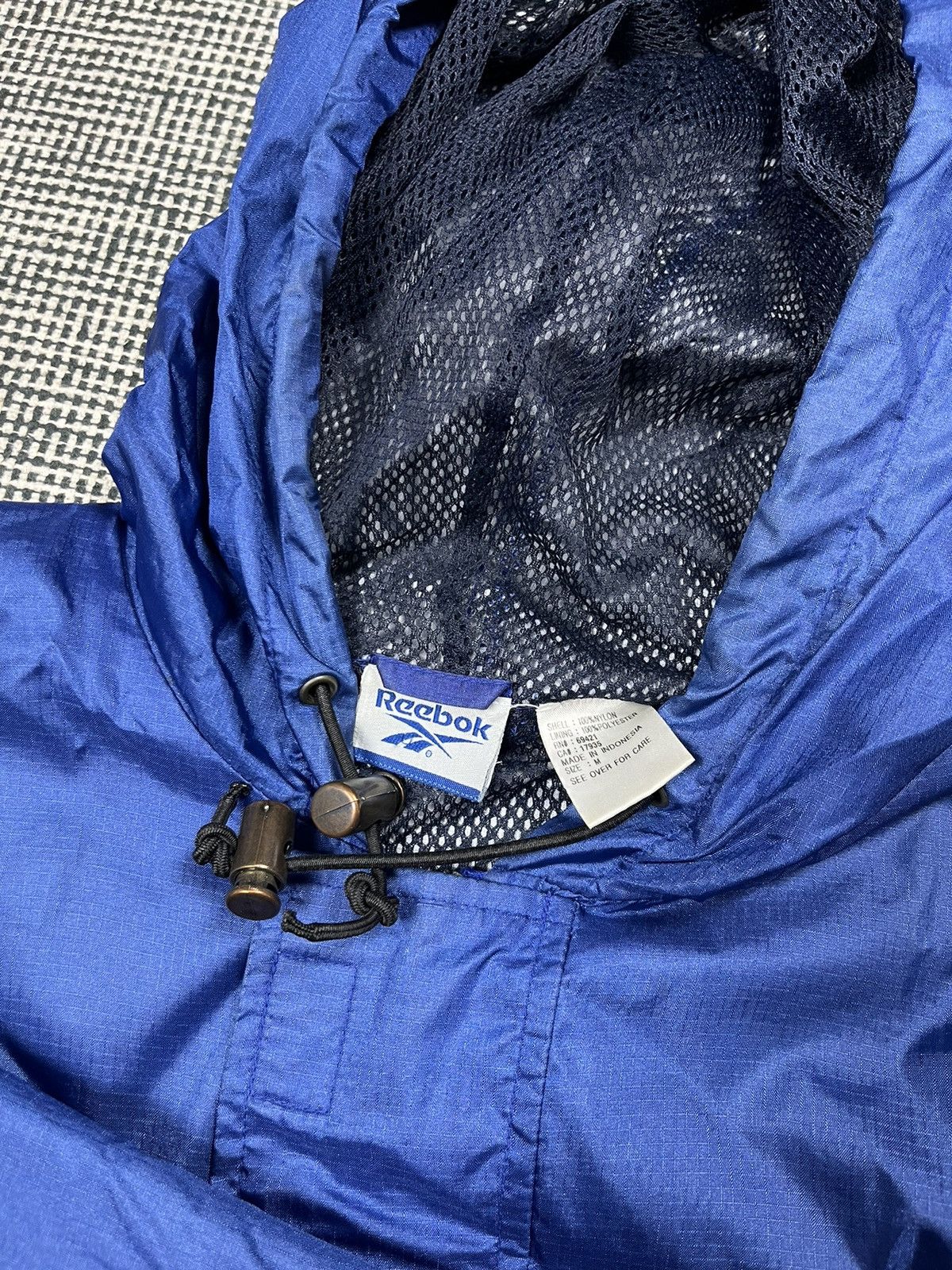 Reebok × Vintage Vintage 90s Reebok oversized anorak light jacket Size US L / EU 52-54 / 3 - 4 Thumbnail