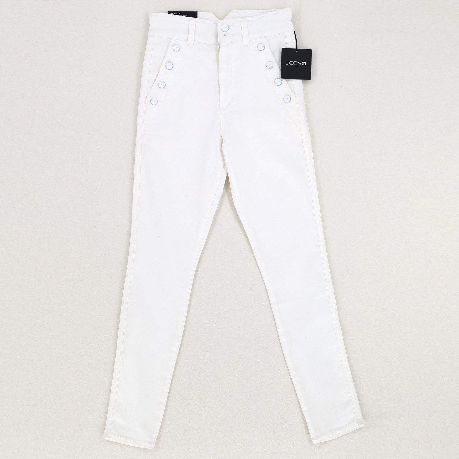JOE'S Women White High Waist Ankle Skinny Jeans Size 25