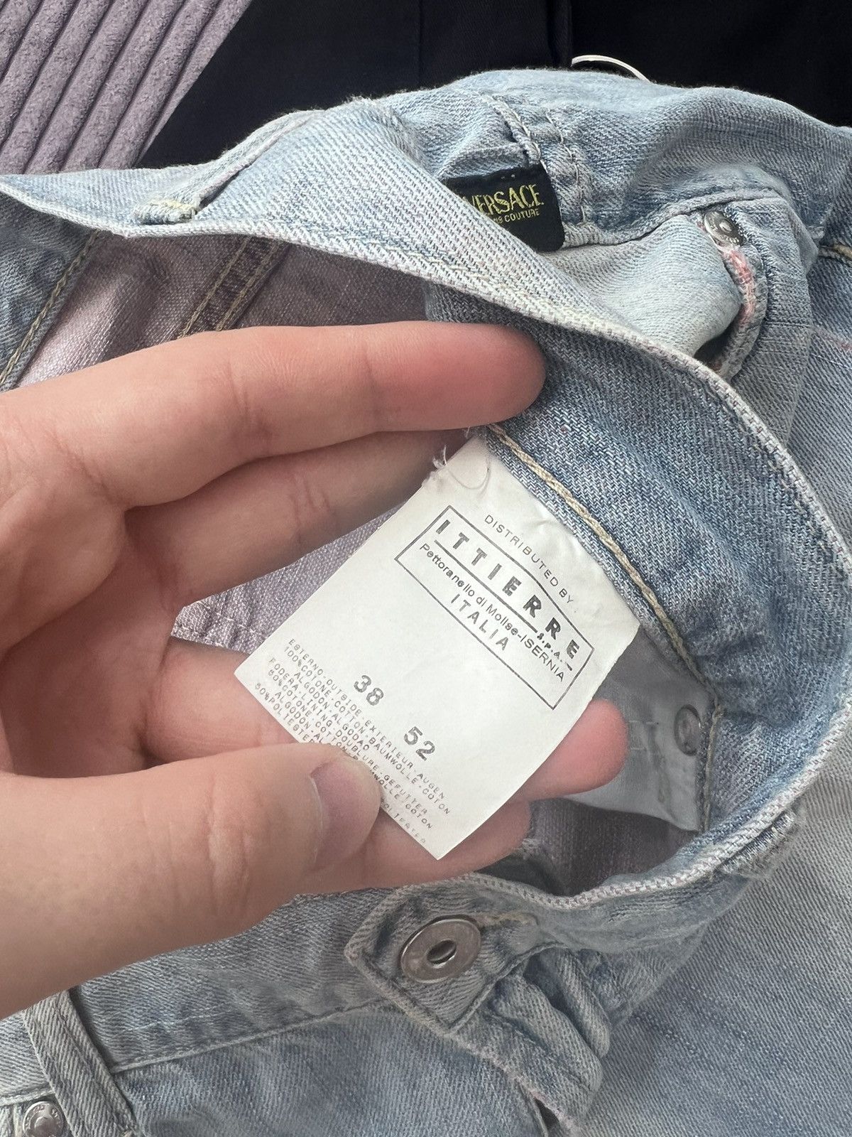 Versace Versace Jeans Couture Vintage Y2k Denim Pans Hype Washed Size US 38 / EU 54 - 10 Thumbnail