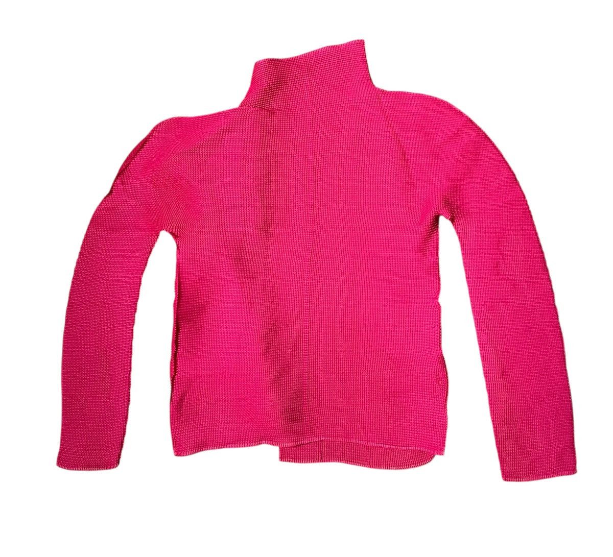 Homme Plisse Issey Miyake TAX FREE 🇺🇸 Vintage issey miyake me pleats red cardigan Size S / US 4 / IT 40 - 5 Thumbnail