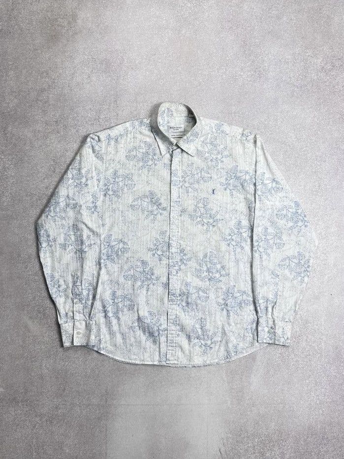 Yves Saint Laurent Vintage YSL Yves Saint Laurent Floral Shirt Y2K L Size US L / EU 52-54 / 3 - 1 Thumbnail