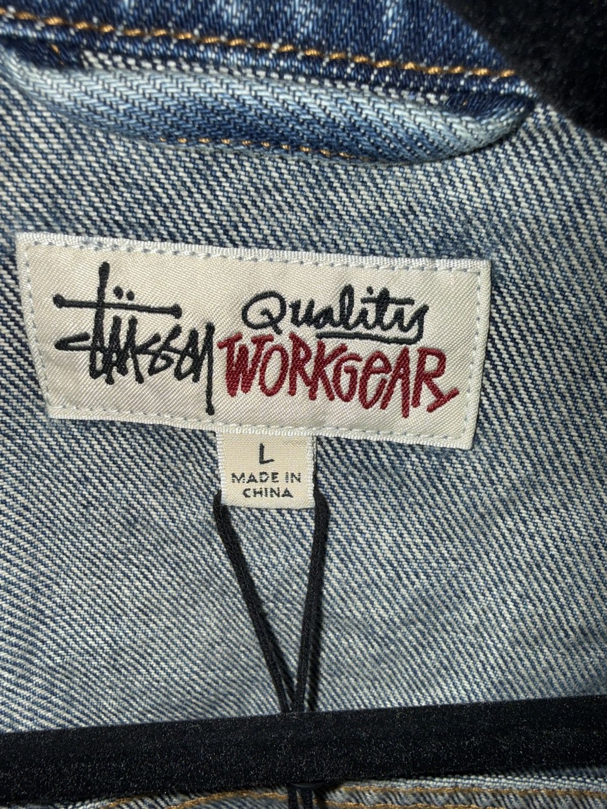 Stussy TRUCKER JACKET DENIM Size US L / EU 52-54 / 3 - 3 Thumbnail