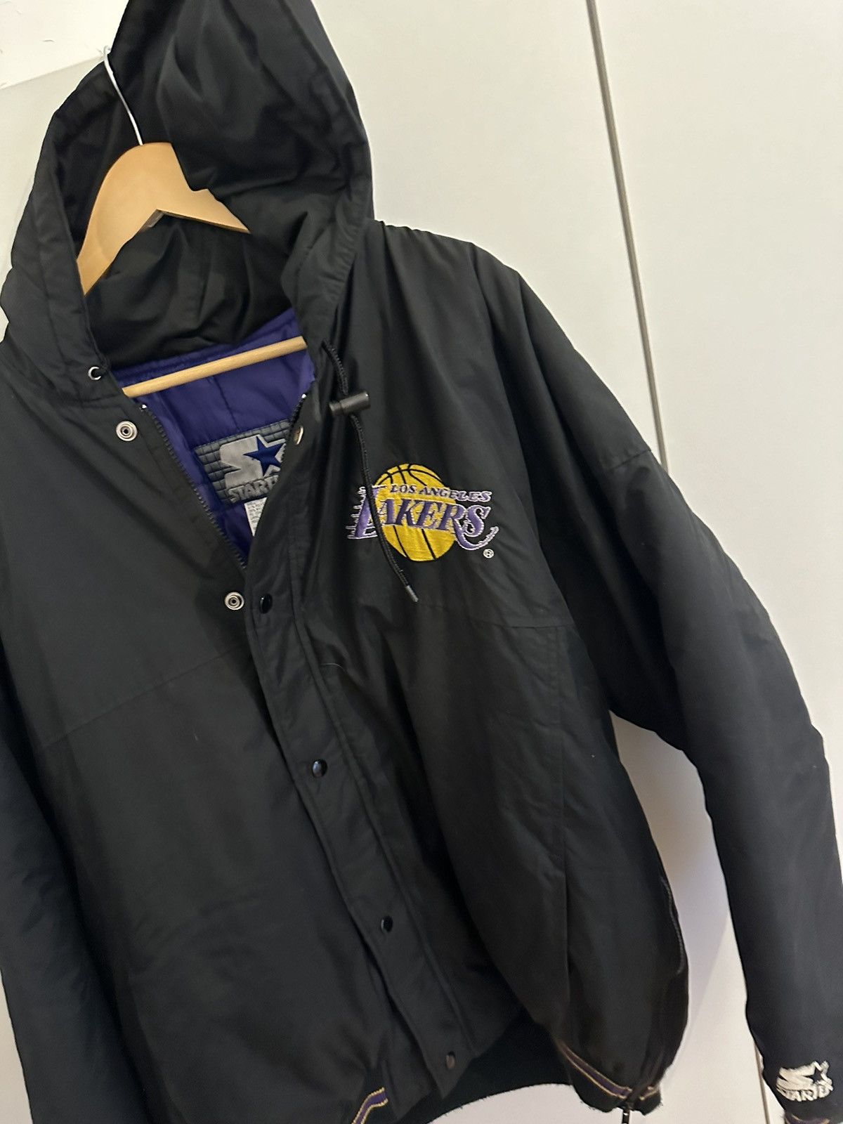 Starter Starter Jacket Los Angeles Lakers Size XL Vintage 90s Size US XL / EU 56 / 4 - 4 Thumbnail