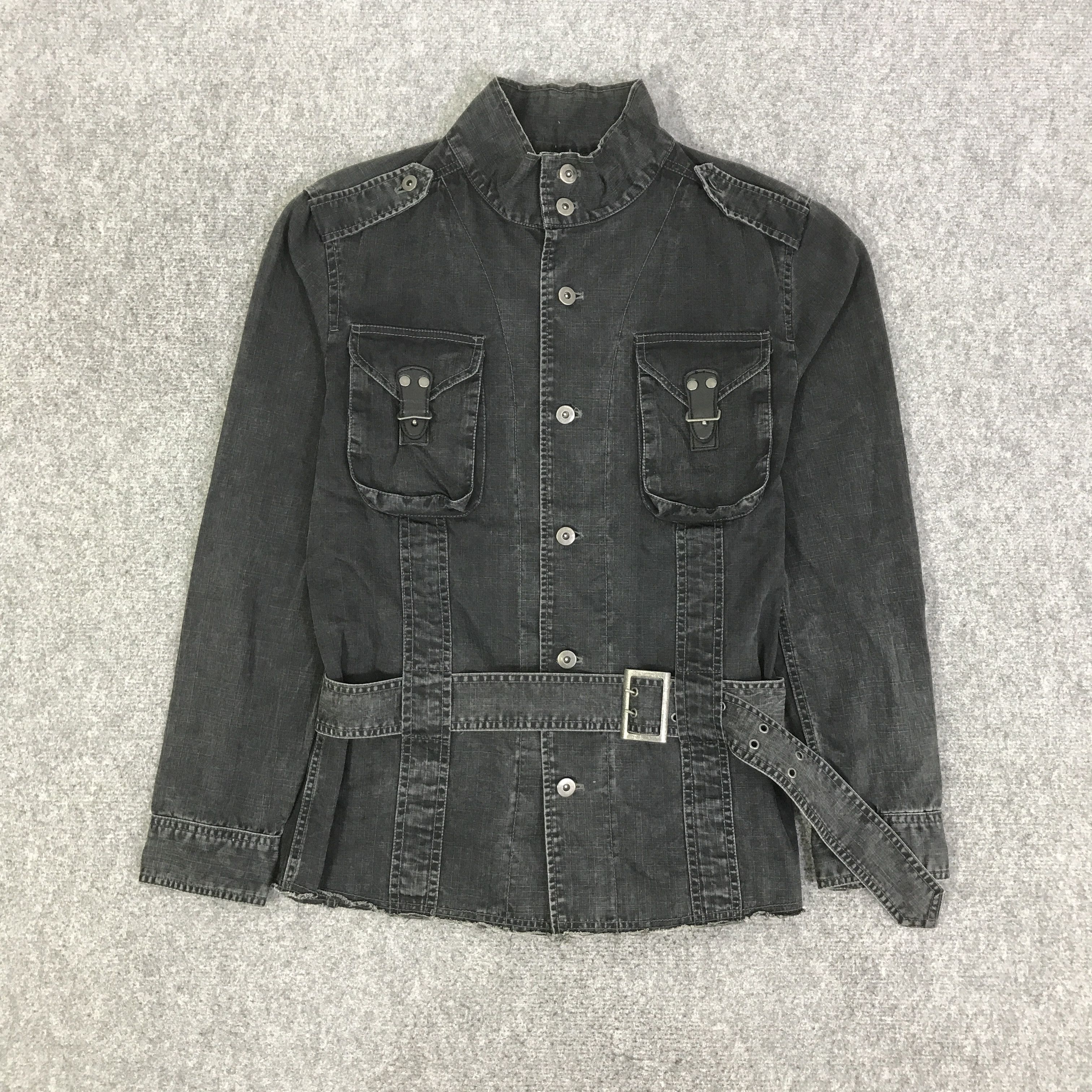 Japanese Brand PUNK ULTIMAX BLACK FADED JACKET K97B8 Size US L / EU 52-54 / 3 - 1 Thumbnail