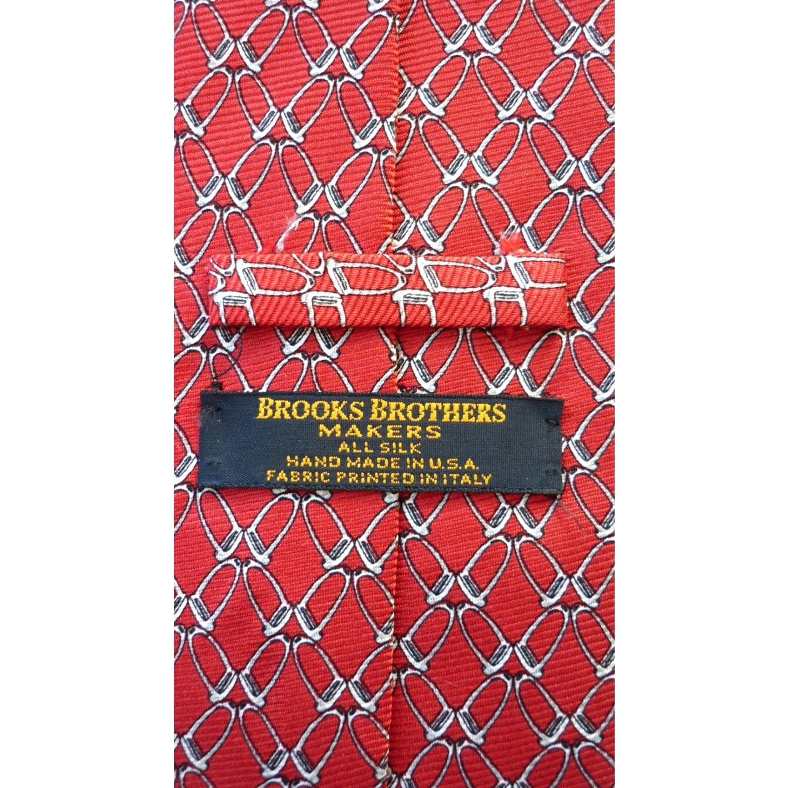 Brooks Brothers VINTAGE Brooks Brothers Makers Silk Tie Novelty Print Men’s Silk Tie Red 57"-60" 3.75" Wide USA Men’s Silk Tie Size ONE SIZE - 5 Thumbnail