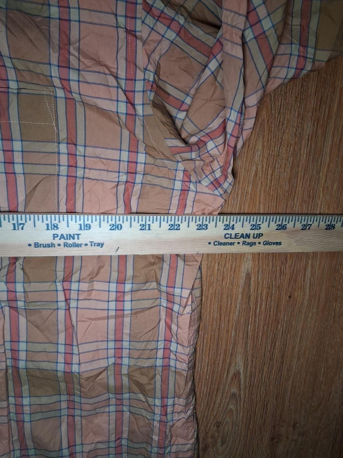 Pendleton Pendleton Button Up Shirt Mens XL Orange Check Cotton Size US XL / EU 56 / 4 - 8 Thumbnail