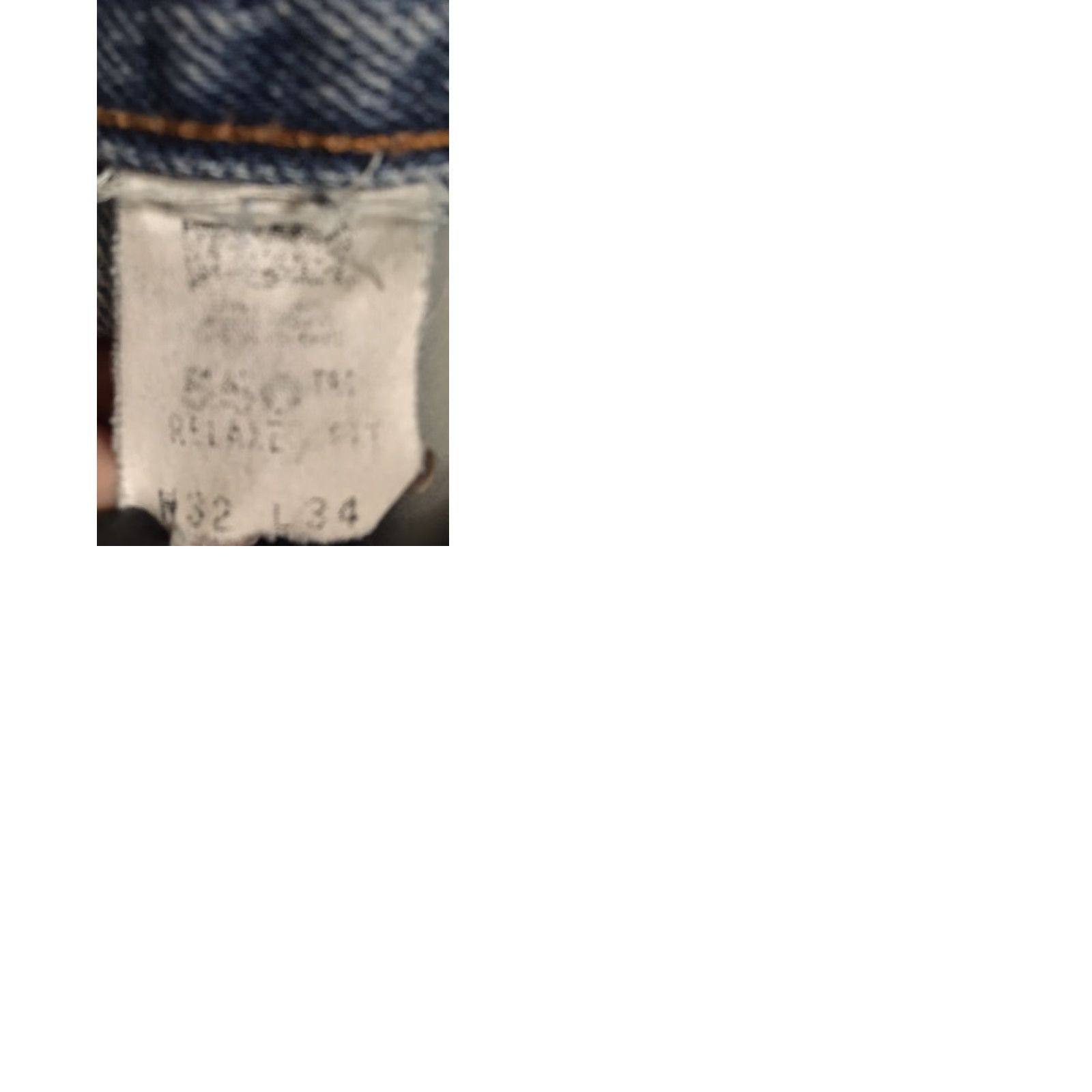 Levi's VINTAGE Levi's 550 Relaxed Fit Jeans 32 34 Distressed From Wear Destroyed Mens Jeans 5-Pocket Blue Denim Regular Inseam 34 Size US 32 / EU 48 - 9 Thumbnail