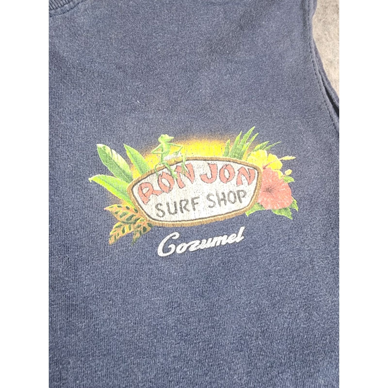 Ron Jon Surf Shop VINTAGE Ron Jon Surf Shop Cozumel Mexico Double-Sided Sleeveless Muscle Shirt M Blue Unisex Adults 90s Beach Size US M / EU 48-50 / 2 - 2 Thumbnail