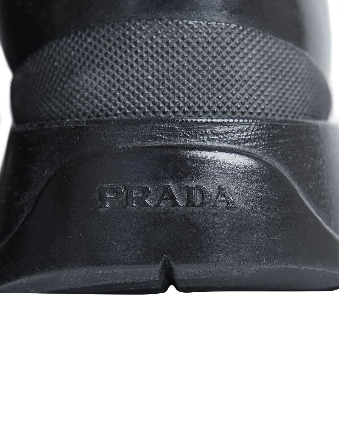 Prada Miu Miu Black Leather Sneakers Size US 8 / IT 38 - 6 Thumbnail