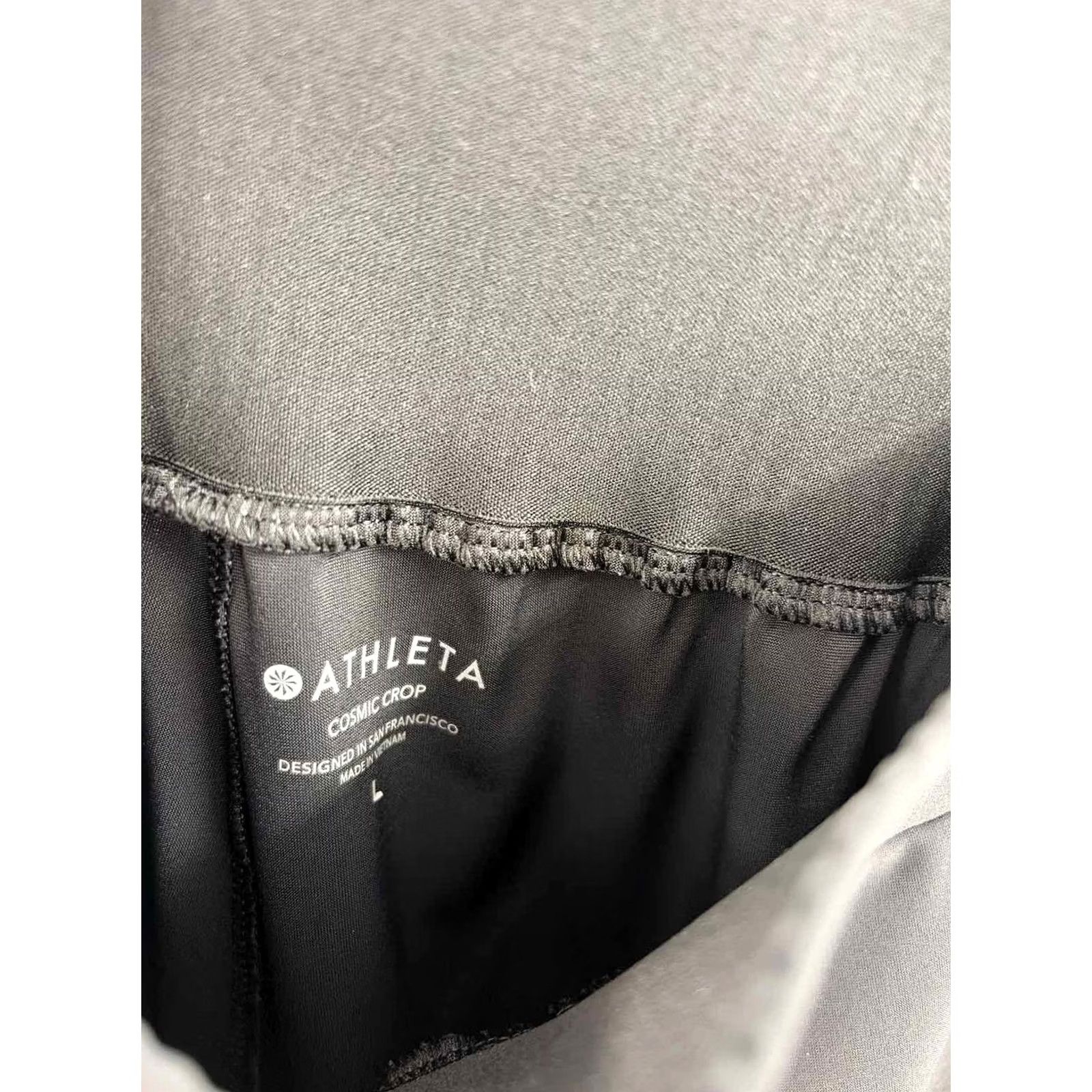 Athleta Athleta Black Large Wide Leg Pull On Pants Size 36" / US 14 / IT 50 - 3 Thumbnail