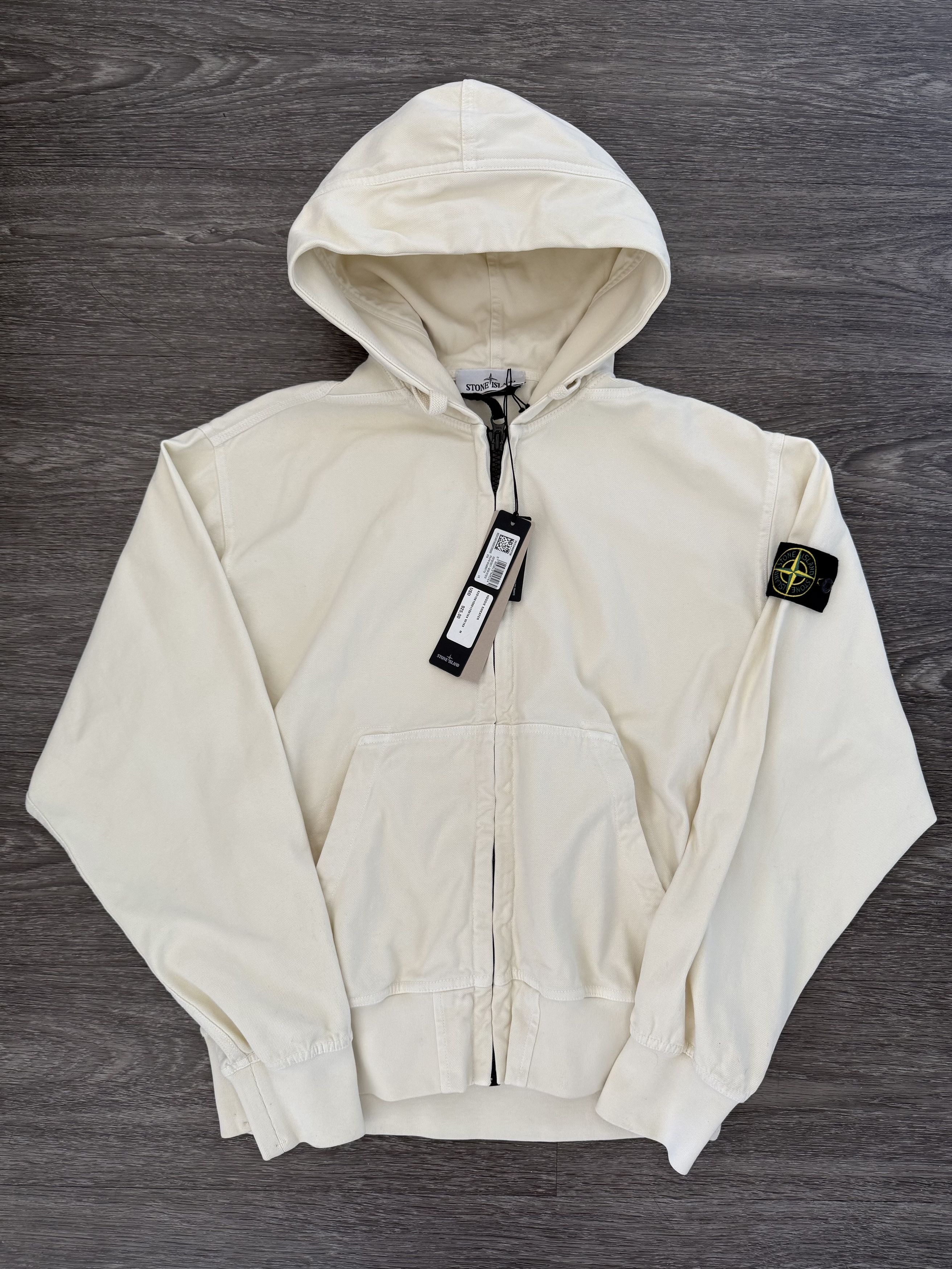 Stone Island ORGANIC PANAMA COTTON 'OLD' EFFECT HOODIE SWEATER Size US M / EU 48-50 / 2 - 1 Thumbnail