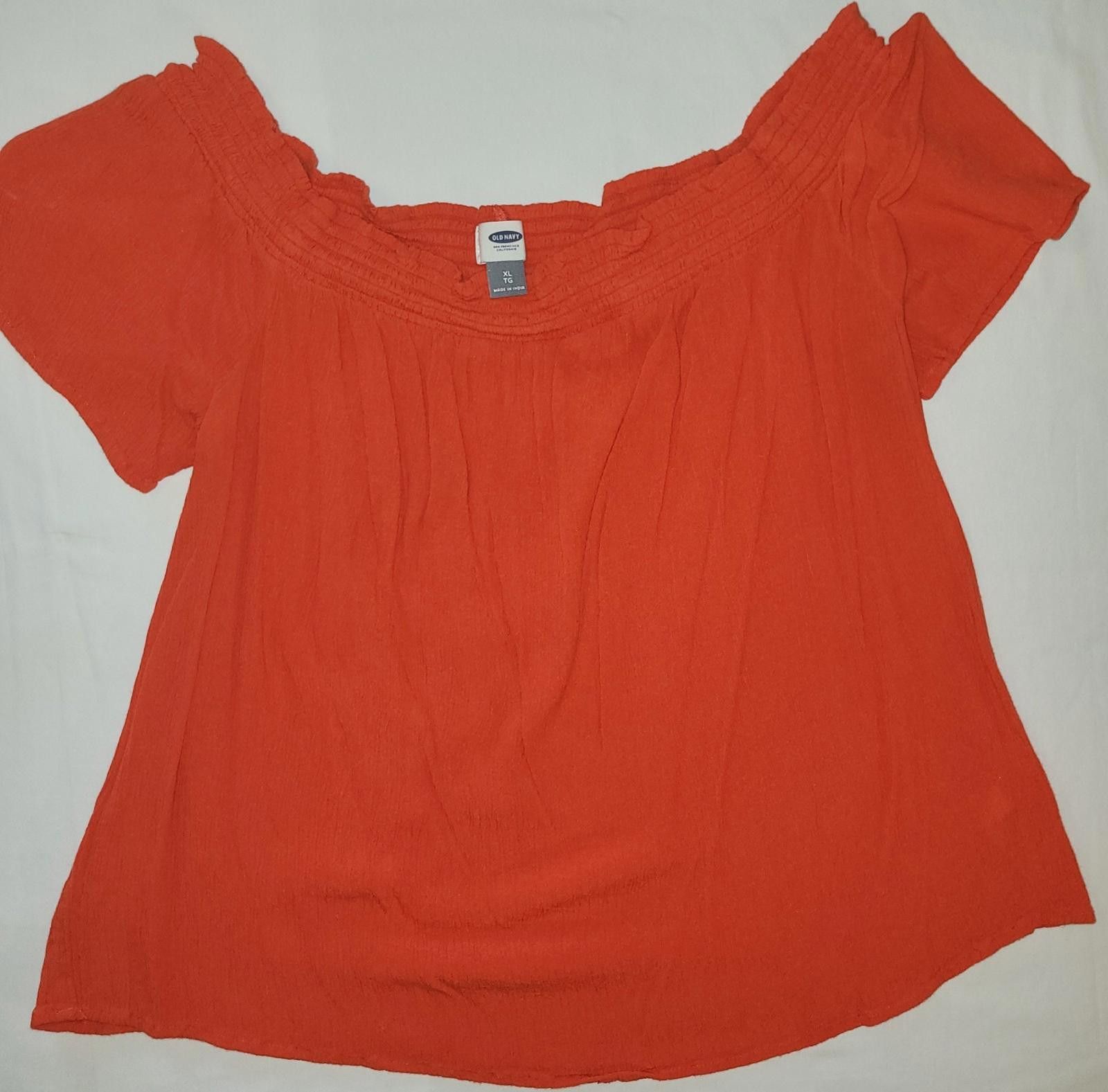 Old Navy Old Navy women's XL orange short sleeve blouse Size XL / US 12-14 / IT 48-50 - 1 Thumbnail