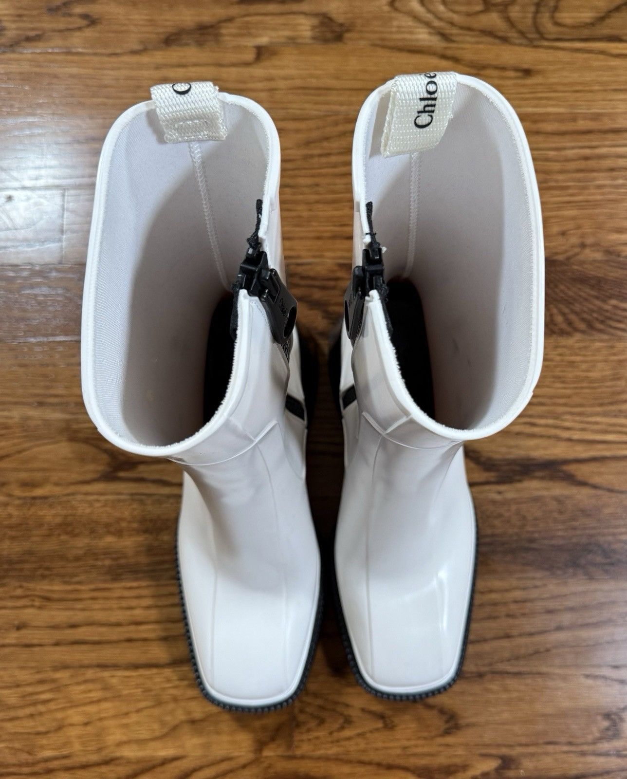 Chloe Chloe Rubber Betty Sock Rain Boots White Women’s Size 39 Size US 9 / IT 39 - 5 Thumbnail