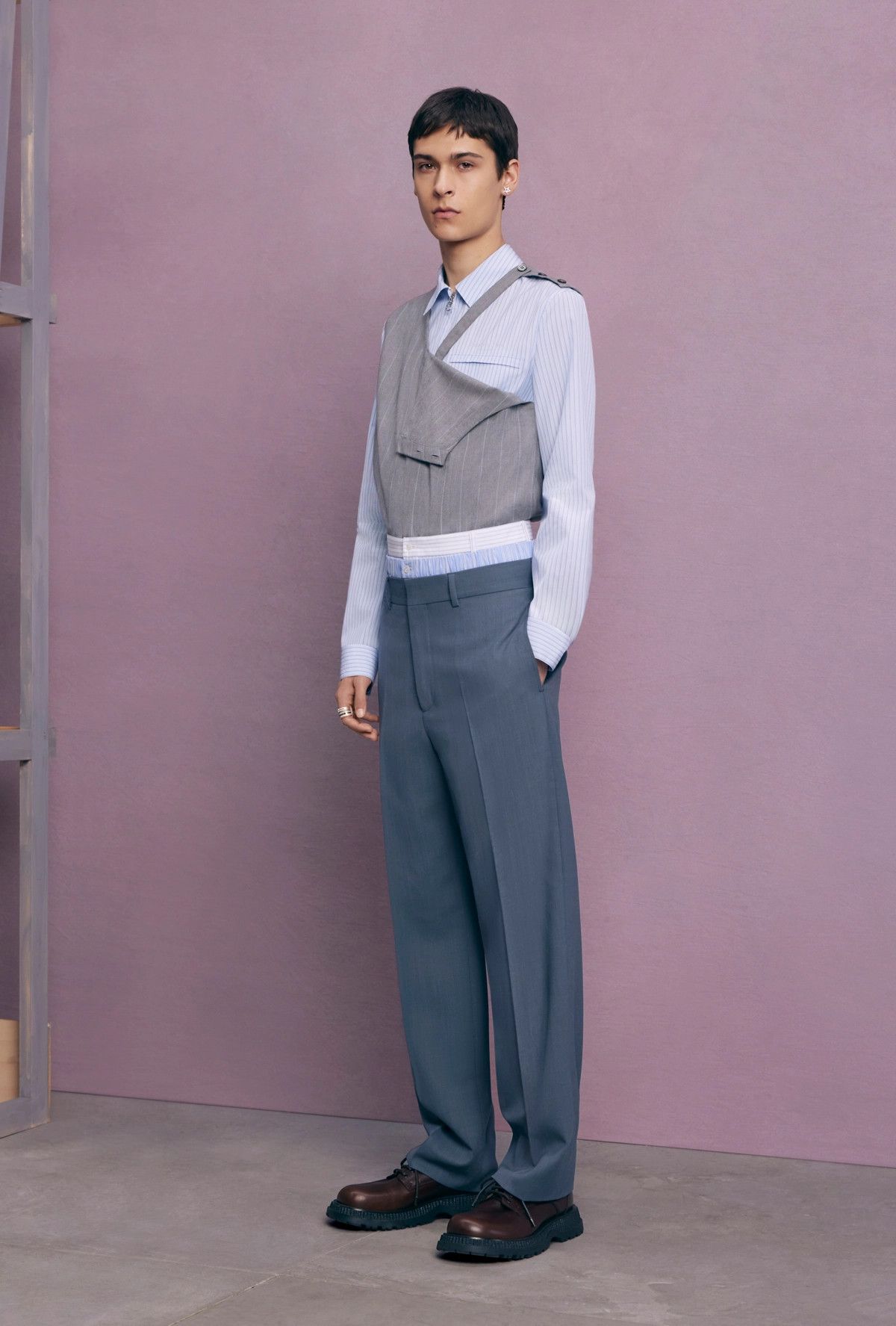 Dior o1bcso1str0225 Regular-Fit Pants in Blue Size US 34 / EU 50 - 6 Thumbnail