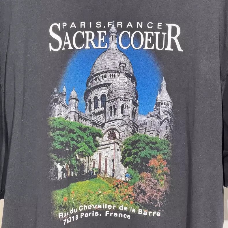 Balenciaga Balenciaga Paris Sacre Coeur Short Sleeve Shirt-2505 Size US XXS / EU 40 - 3 Thumbnail
