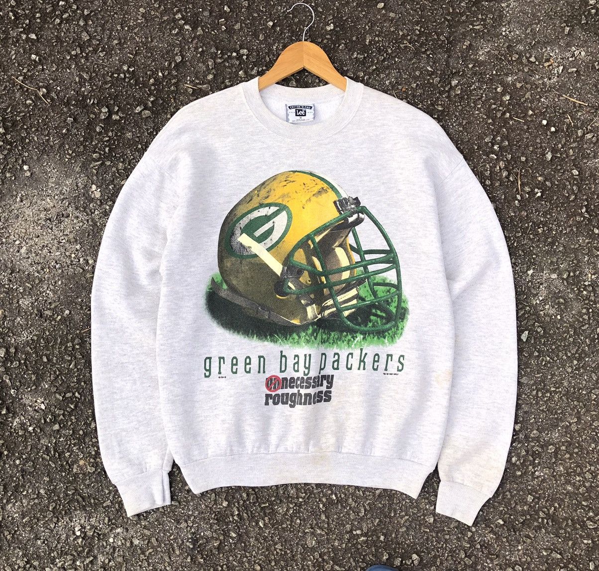 Vintage Vintage Lee Green Bay Packers Grey Sweatshirt 1997 USA 🇺🇸 Size US M / EU 48-50 / 2 - 8 Thumbnail