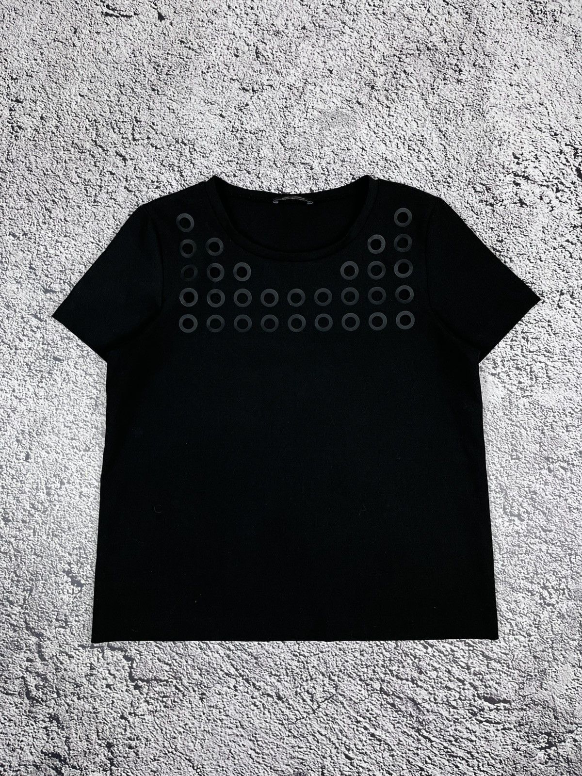 Cop Copine Cop Copine Short sleeve top circle cutouts avantgarde Size M / US 6-8 / IT 42-44 - 1 Thumbnail